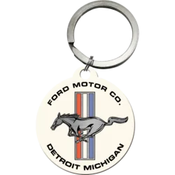 Porte-clés Ford Mustang Horse & Stripes