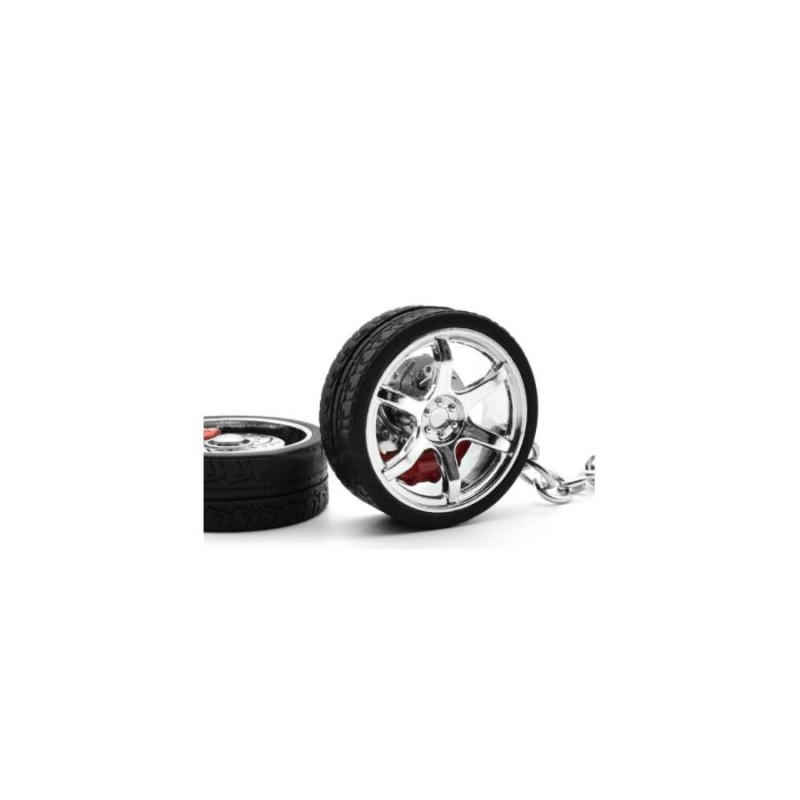 Porte-clés,Jante chaude voiture roue Turbo porte clés porte clés avec  disques de frein voiture pneu roue - Type C with spin Brake #B - Cdiscount  Bagagerie - Maroquinerie