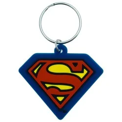 Porte-clés superman en caoutchouc