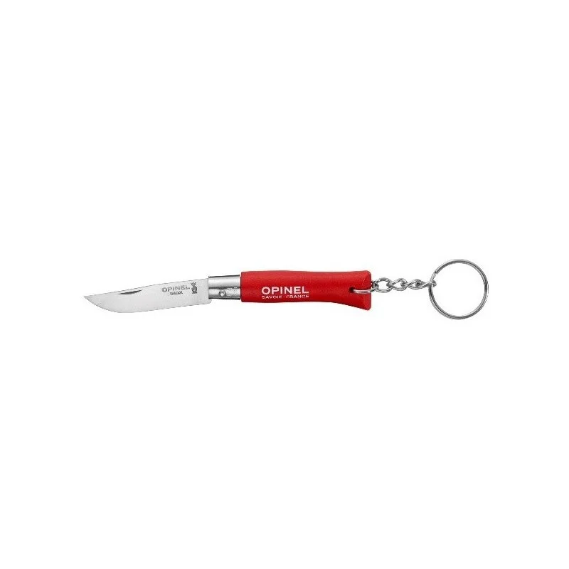 Porte-clés couteau Opinel n°4 rouge