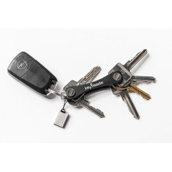 Porte-clés multifonction 2 pièces, porte-clés compact, organisateur de clés,  pince à clés en métal, porte-clés en cuir tressé, organisateur de clés,  organisateur de clés pratique, unisexe. : : Mode