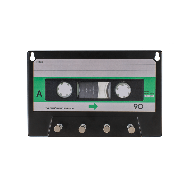 Porte-clés mural cassette audio sur