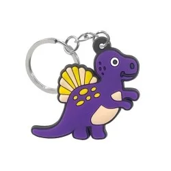 Porte clé dinosaure violet