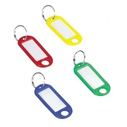 4 Porte-clefs assortis en plastique