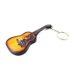 Porte clé guitare classique en bois