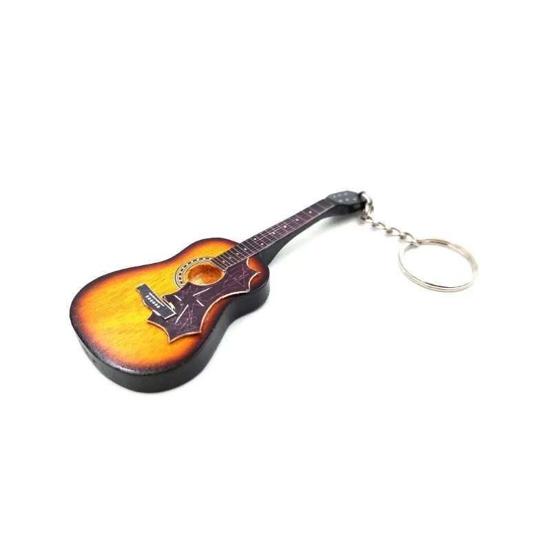 Porte clé guitare classique en bois