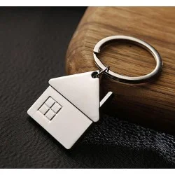 Porte-clefs maison en métal